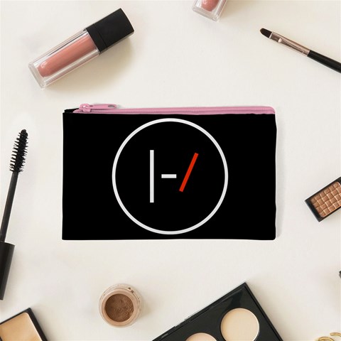 Twenty One Pilots Band Logo Cosmetic Bag (XS) from ArtsNow.com Front