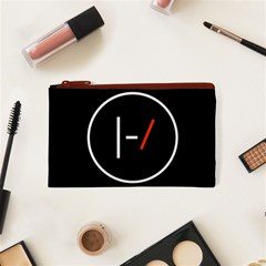 Twenty One Pilots Band Logo Cosmetic Bag (XS) from ArtsNow.com Front