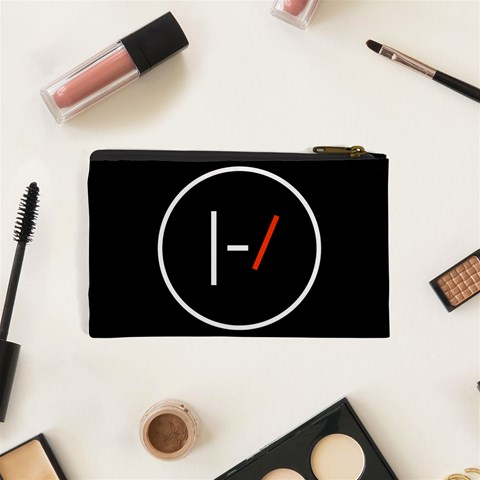Twenty One Pilots Band Logo Cosmetic Bag (XS) from ArtsNow.com Back
