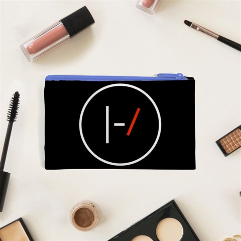 Twenty One Pilots Band Logo Cosmetic Bag (XS) from ArtsNow.com Back