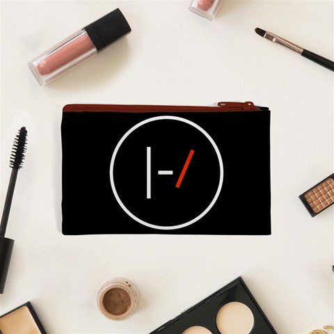 Twenty One Pilots Band Logo Cosmetic Bag (XS) from ArtsNow.com Back