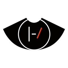 Twenty One Pilots Band Logo Midi Sleeveless Dress from ArtsNow.com Skirt Front