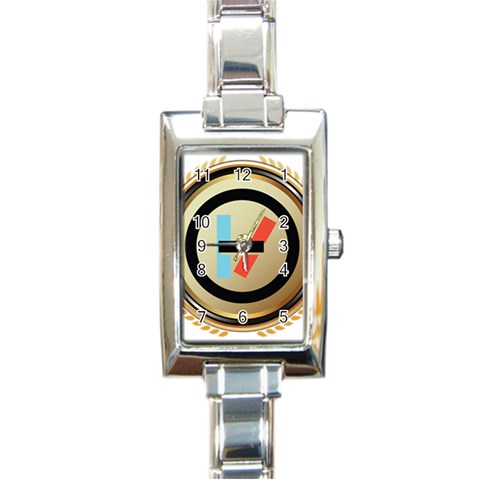 Twenty One Pilots Shield Rectangle Italian Charm Watch from ArtsNow.com Front