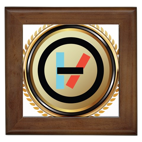 Twenty One Pilots Shield Framed Tile from ArtsNow.com Front