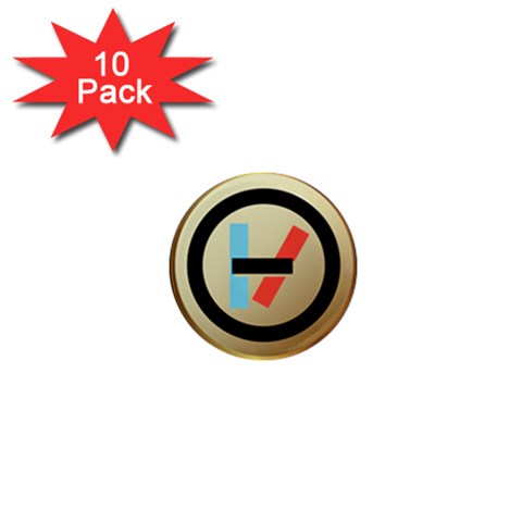 Twenty One Pilots Shield 1  Mini Magnet (10 pack)  from ArtsNow.com Front