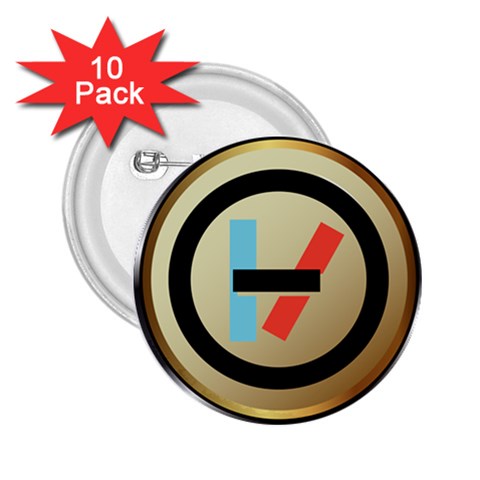 Twenty One Pilots Shield 2.25  Button (10 pack) from ArtsNow.com Front
