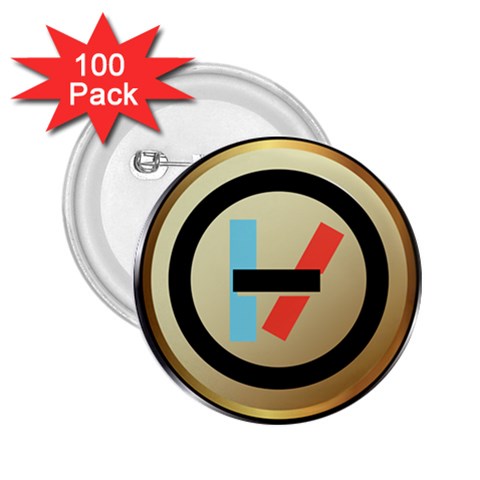 Twenty One Pilots Shield 2.25  Button (100 pack) from ArtsNow.com Front