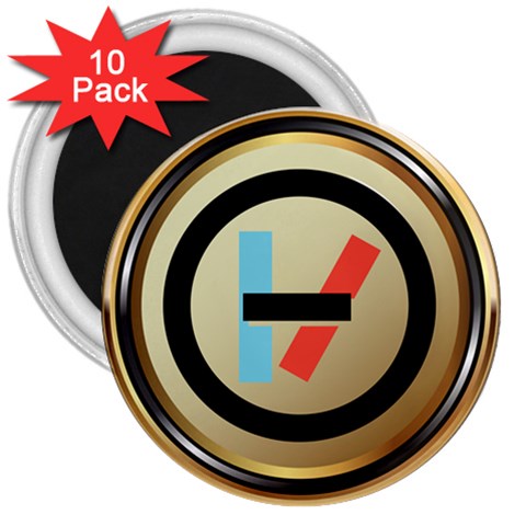 Twenty One Pilots Shield 3  Magnet (10 pack) from ArtsNow.com Front
