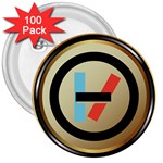 Twenty One Pilots Shield 3  Button (100 pack)