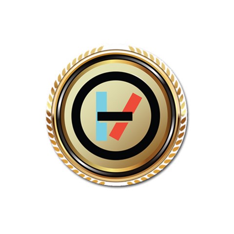 Twenty One Pilots Shield Magnet 3  (Round) from ArtsNow.com Front