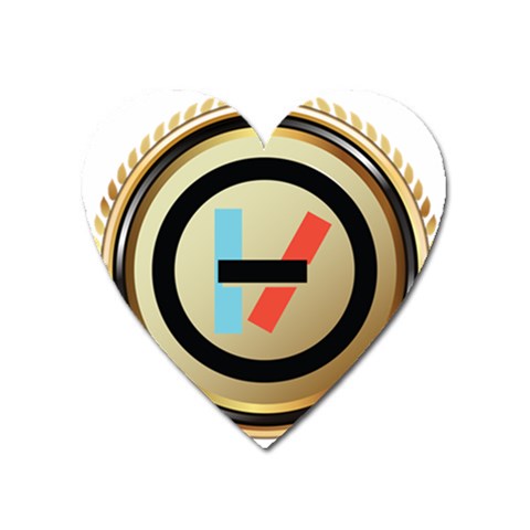 Twenty One Pilots Shield Magnet (Heart) from ArtsNow.com Front