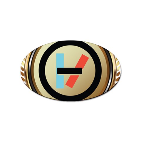 Twenty One Pilots Shield Sticker Oval (10 pack) from ArtsNow.com Front
