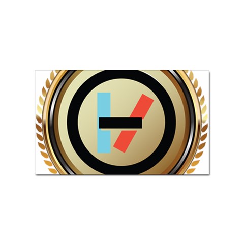 Twenty One Pilots Shield Sticker Rectangular (10 pack) from ArtsNow.com Front