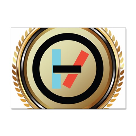 Twenty One Pilots Shield Sticker A4 (100 pack) from ArtsNow.com Front