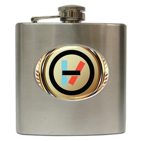 Twenty One Pilots Shield Hip Flask (6 oz) from ArtsNow.com Front