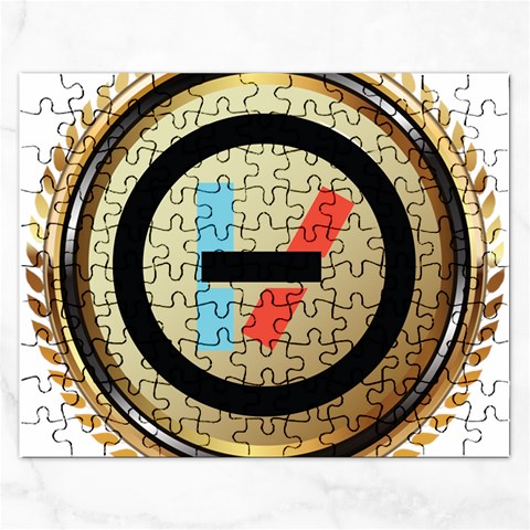 Twenty One Pilots Shield Jigsaw Puzzle (Rectangular) from ArtsNow.com Front