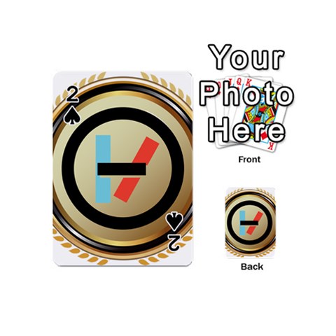 Twenty One Pilots Shield Playing Cards 54 (Mini) from ArtsNow.com Front - Spade2