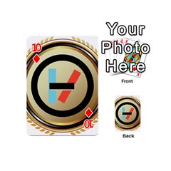 Twenty One Pilots Shield Playing Cards 54 (Mini) from ArtsNow.com Front - Diamond10