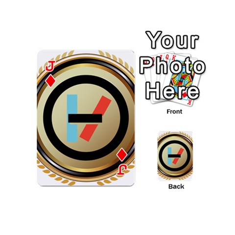 Jack Twenty One Pilots Shield Playing Cards 54 (Mini) from ArtsNow.com Front - DiamondJ