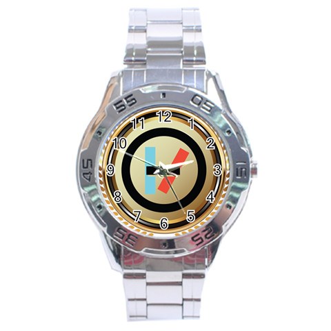 Twenty One Pilots Shield Stainless Steel Analogue Watch from ArtsNow.com Front
