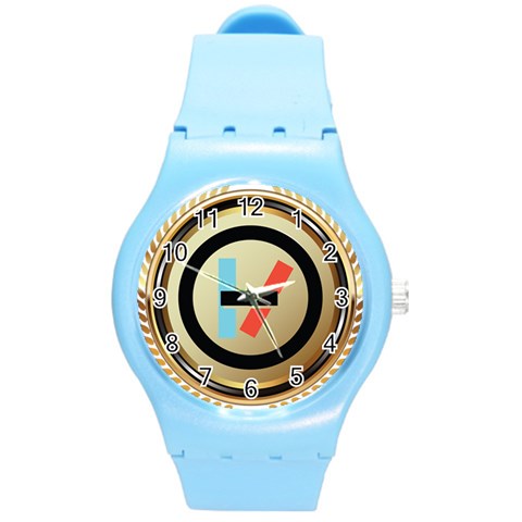 Twenty One Pilots Shield Round Plastic Sport Watch (M) from ArtsNow.com Front