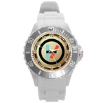 Twenty One Pilots Shield Round Plastic Sport Watch (L)