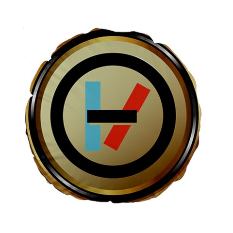 Twenty One Pilots Shield Standard 15  Premium Round Cushion  from ArtsNow.com Front