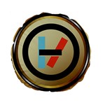 Twenty One Pilots Shield Standard 15  Premium Round Cushion 