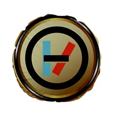 Twenty One Pilots Shield Standard 15  Premium Round Cushion  from ArtsNow.com Back