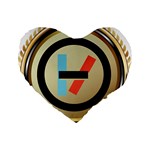 Twenty One Pilots Shield Standard 16  Premium Heart Shape Cushion 