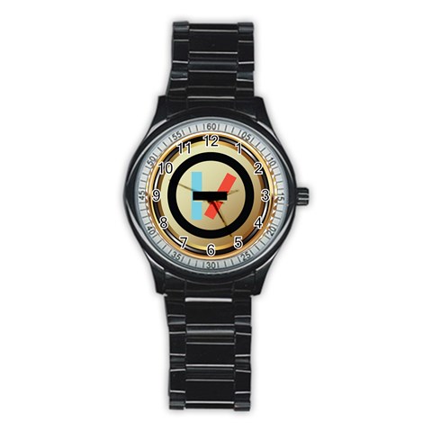 Twenty One Pilots Shield Stainless Steel Round Watch from ArtsNow.com Front