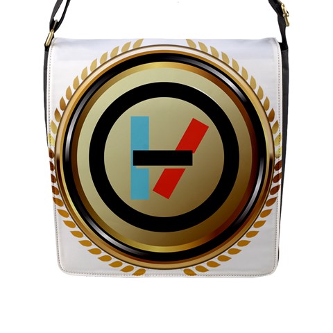Twenty One Pilots Shield Flap Closure Messenger Bag (L) from ArtsNow.com Front