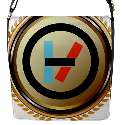 Twenty One Pilots Shield Flap Closure Messenger Bag (S) from ArtsNow.com Front