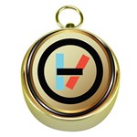 Twenty One Pilots Shield Gold Compass