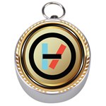 Twenty One Pilots Shield Silver Compass