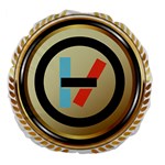 Twenty One Pilots Shield Large 18  Premium Flano Round Cushion 