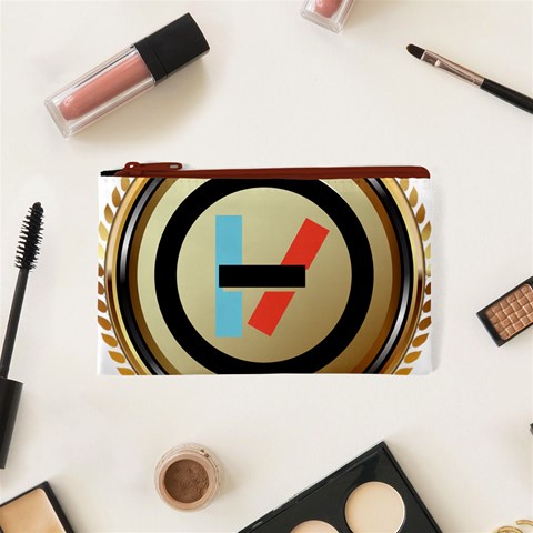 Twenty One Pilots Shield Cosmetic Bag (XS) from ArtsNow.com Front
