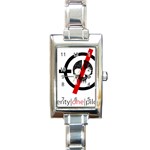 Twenty One Pilots Skull Rectangle Italian Charm Watch
