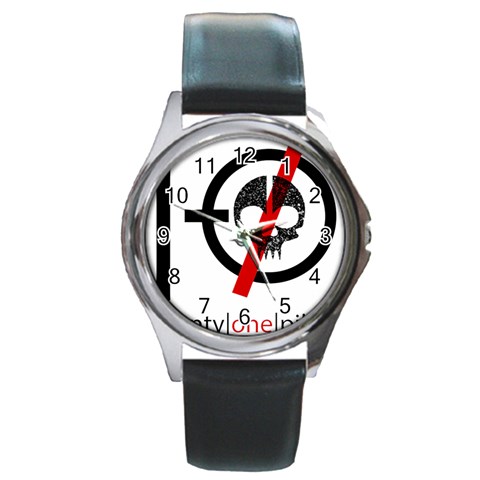 Twenty One Pilots Skull Round Metal Watch from ArtsNow.com Front