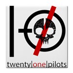 Twenty One Pilots Skull Tile Coaster