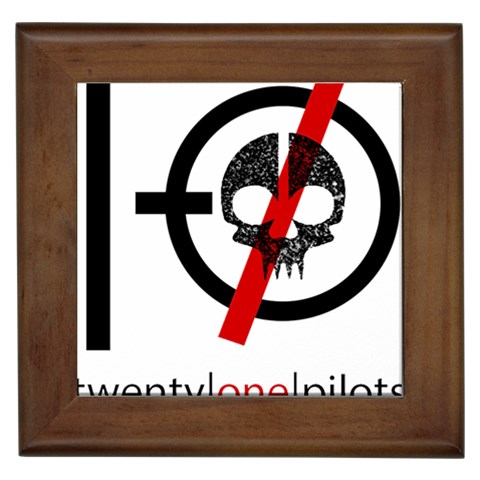 Twenty One Pilots Skull Framed Tile from ArtsNow.com Front