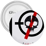 Twenty One Pilots Skull 3  Button