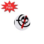 Twenty One Pilots Skull 1  Mini Button (10 pack) 