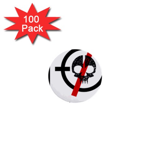 Twenty One Pilots Skull 1  Mini Button (100 pack)  from ArtsNow.com Front