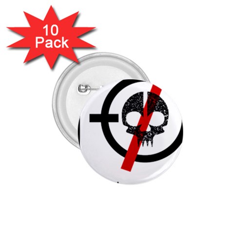 Twenty One Pilots Skull 1.75  Button (10 pack)  from ArtsNow.com Front