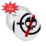Twenty One Pilots Skull 2.25  Button (10 pack)
