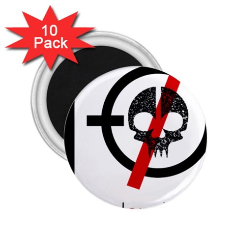 Twenty One Pilots Skull 2.25  Magnet (10 pack) from ArtsNow.com Front