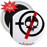 Twenty One Pilots Skull 3  Magnet (10 pack)