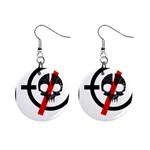 Twenty One Pilots Skull 1  Button Earrings