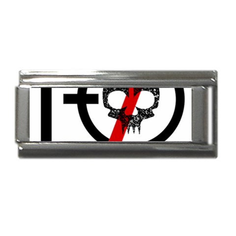 Twenty One Pilots Skull Superlink Italian Charm (9mm) from ArtsNow.com Front